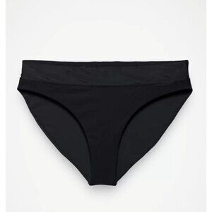 Prana Womens Summer Wave Bikini Bottom Black XS Sustainable Swimwear